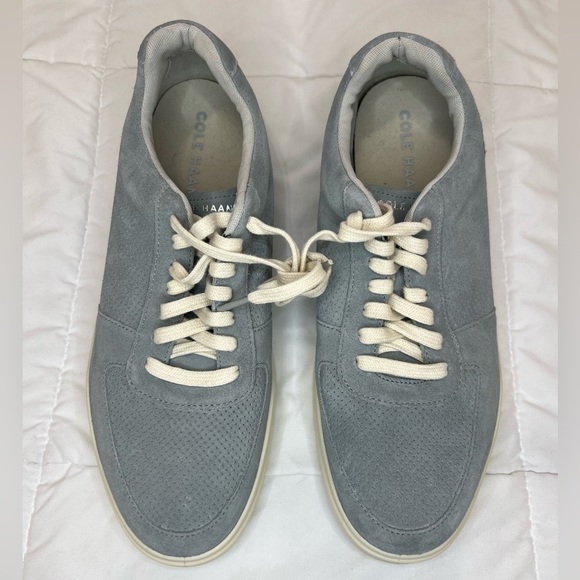 Cole Haan Men's blue Suede Sneakers with Cream Sole size 11.5 - Picture 2 of 8